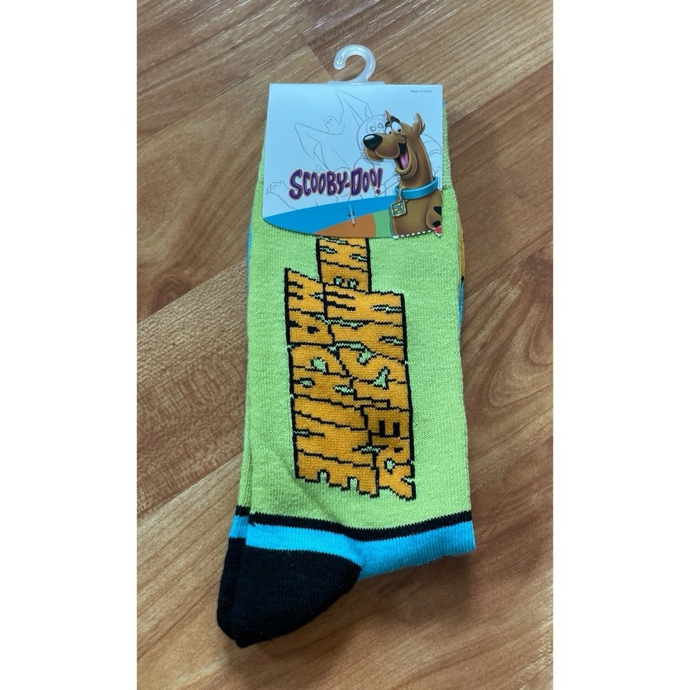 Men's Crew Socks Warner Bros Scooby Doo Mystery Machine  Socks Size‎ 10-13